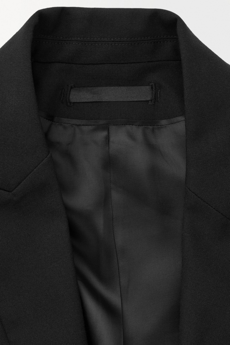 Women's COS The Deconstructed Blazer Black NZ-04XKPFHNS
