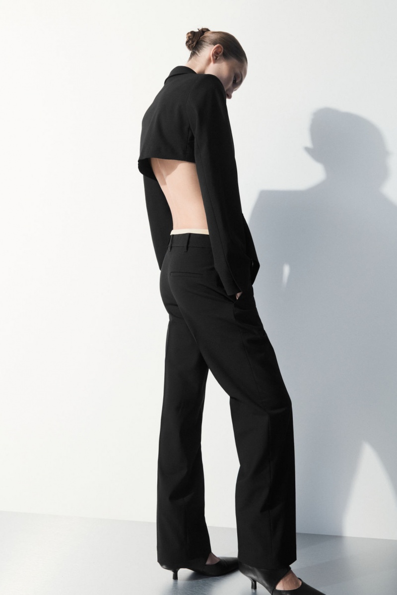 Women's COS The Deconstructed Blazer Black NZ-04XKPFHNS