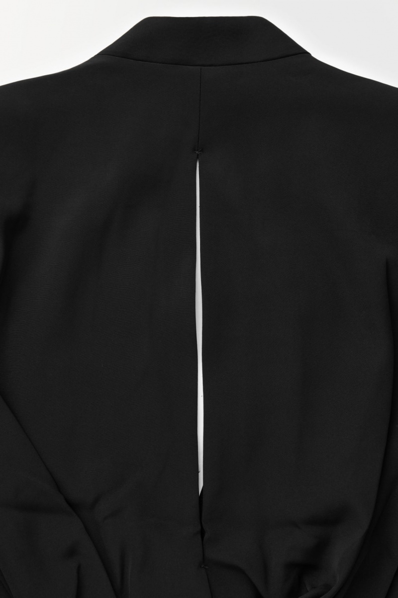 Women's COS The Draped-Waist Blazer Black NZ-38GRMINZS
