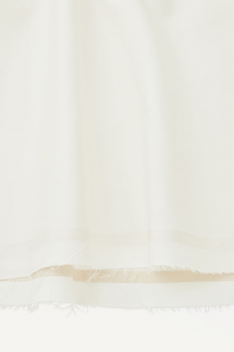 Women's COS The Flared Silk Skirt White NZ-54LNGYISH