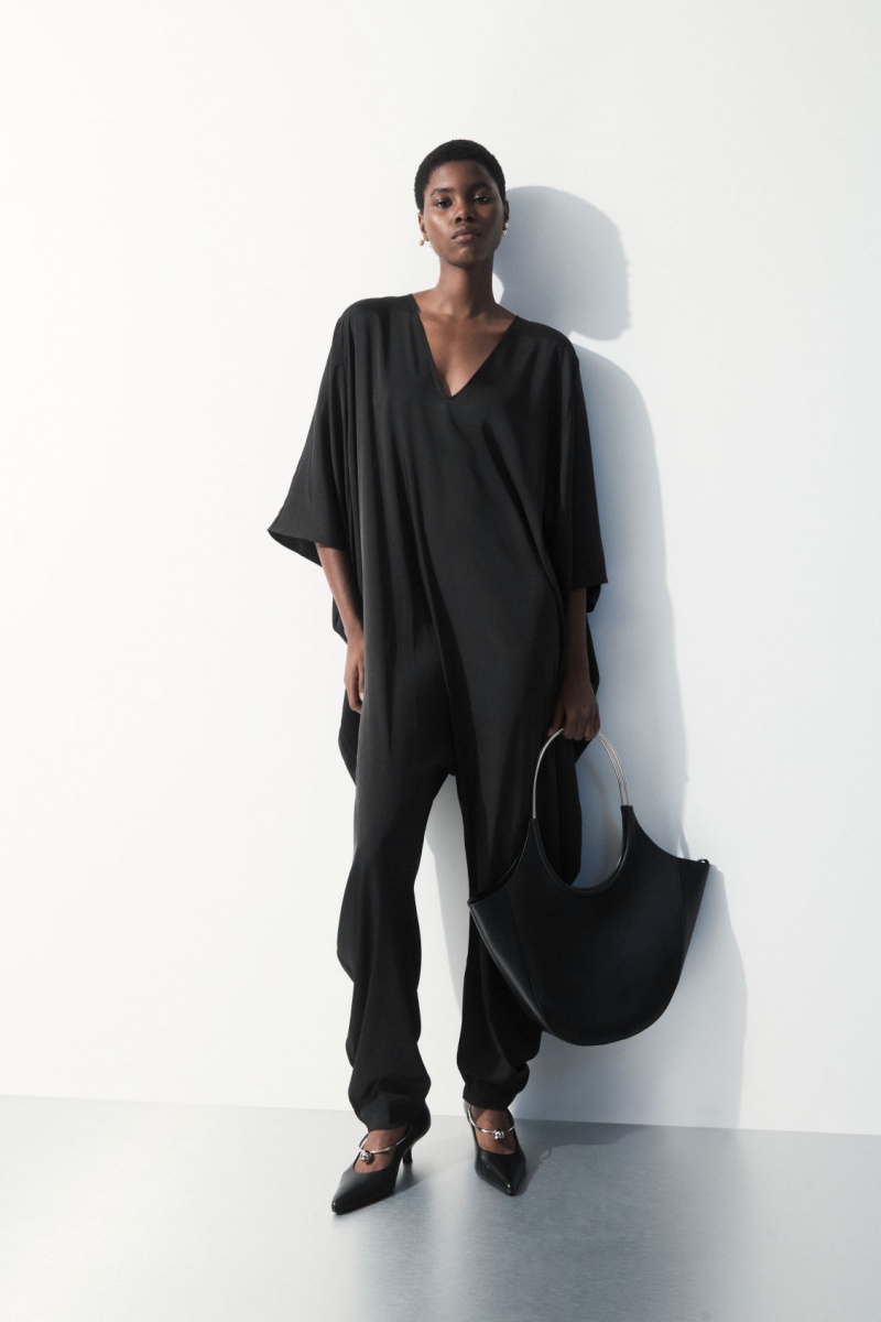 Women's COS The Fluid Jumpsuit Black NZ-32RGYLOVX