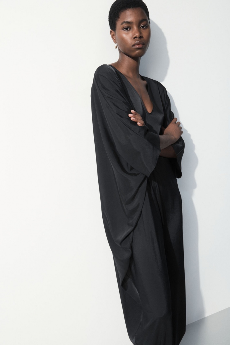 Women's COS The Fluid Jumpsuit Black NZ-32RGYLOVX