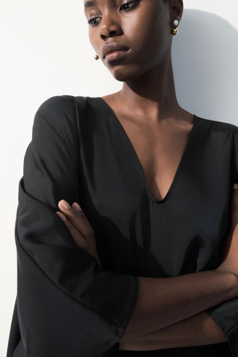 Women's COS The Fluid Jumpsuit Black NZ-32RGYLOVX