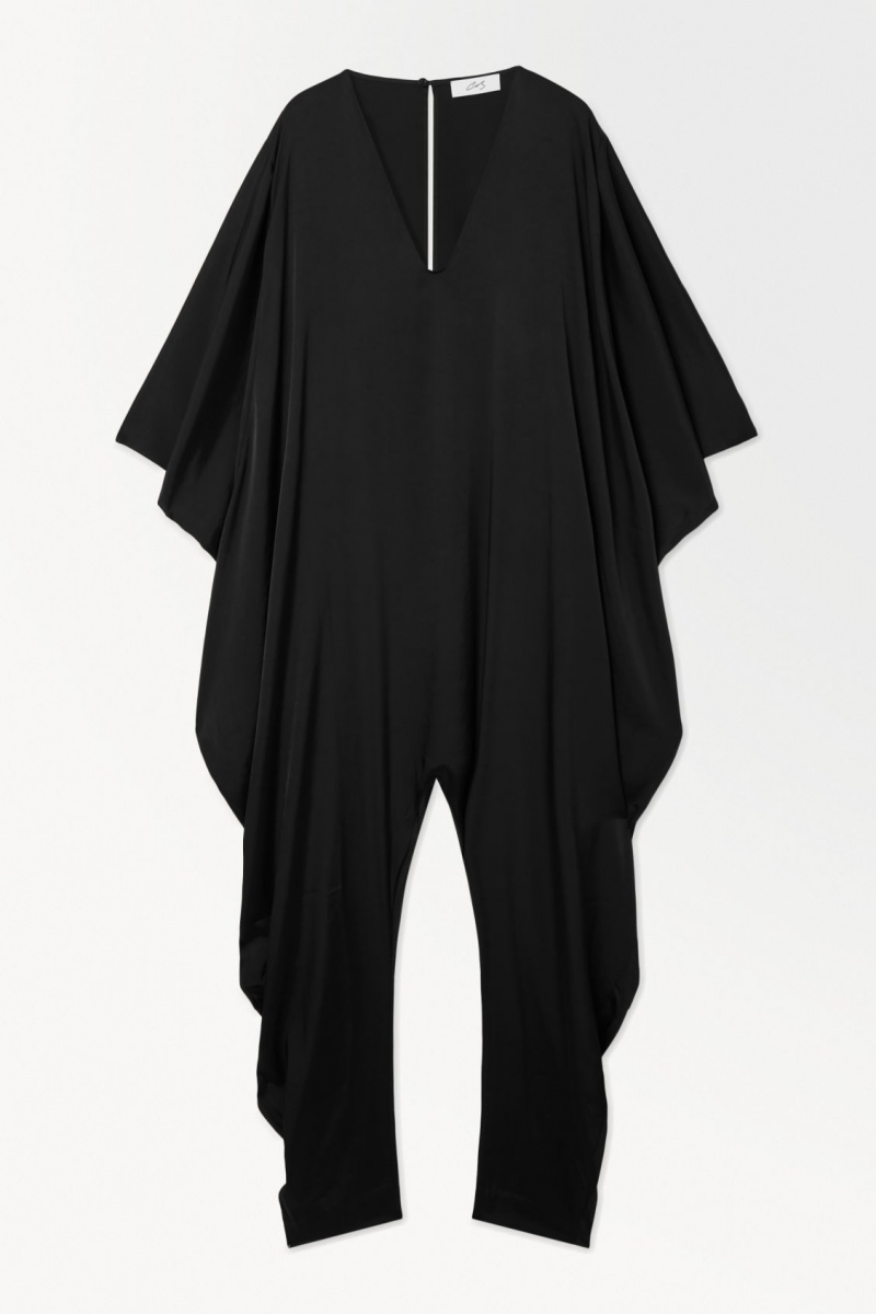Women's COS The Fluid Jumpsuit Black NZ-32RGYLOVX