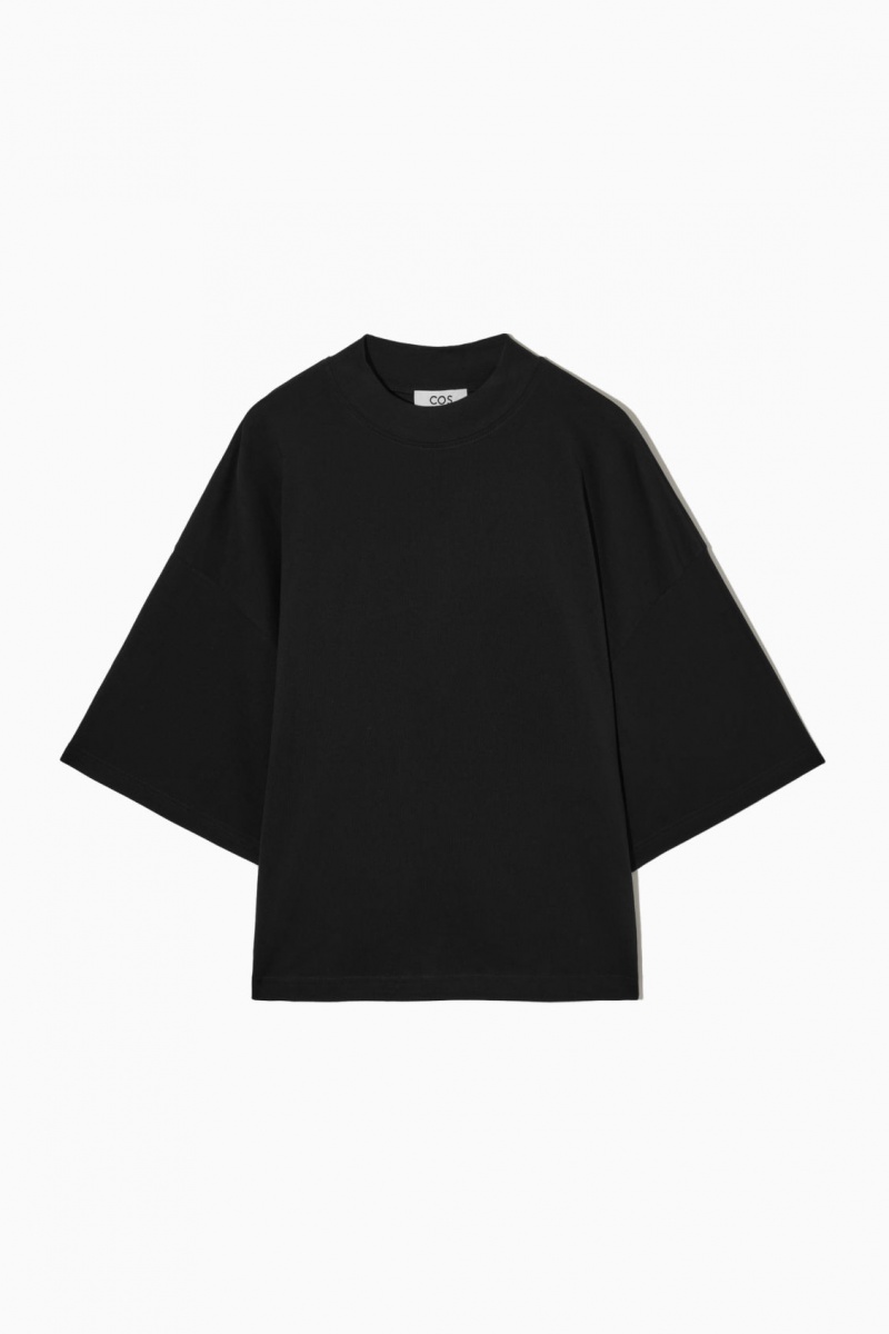 Women's COS The Full Volume T-Shirt Black NZ-32SVARLUM