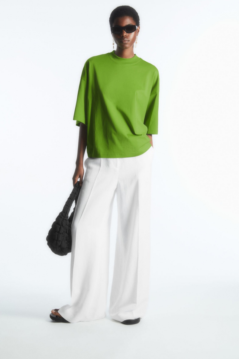 Women's COS The Full Volume T-Shirt Light Green NZ-59YEXDVZC