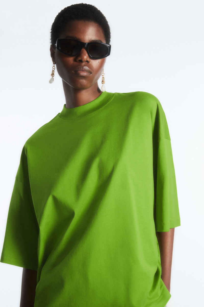 Women's COS The Full Volume T-Shirt Light Green NZ-59YEXDVZC