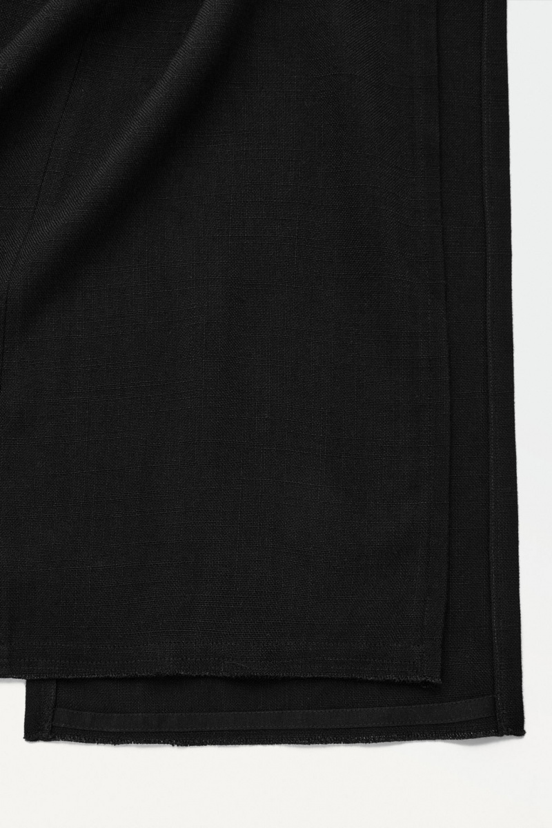 Women's COS The High-Slit Maxi Pencil Skirt Black NZ-08GQTZPXS