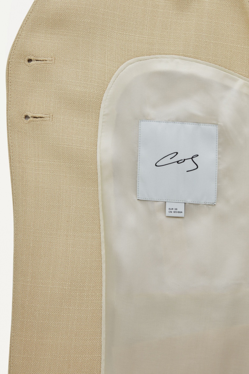 Women's COS The Longline Vest Beige NZ-63UGOCZTM