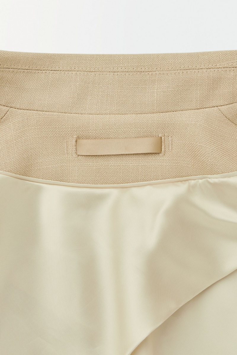 Women's COS The Peak-Lapel Blazer Beige NZ-43LTFSWDH