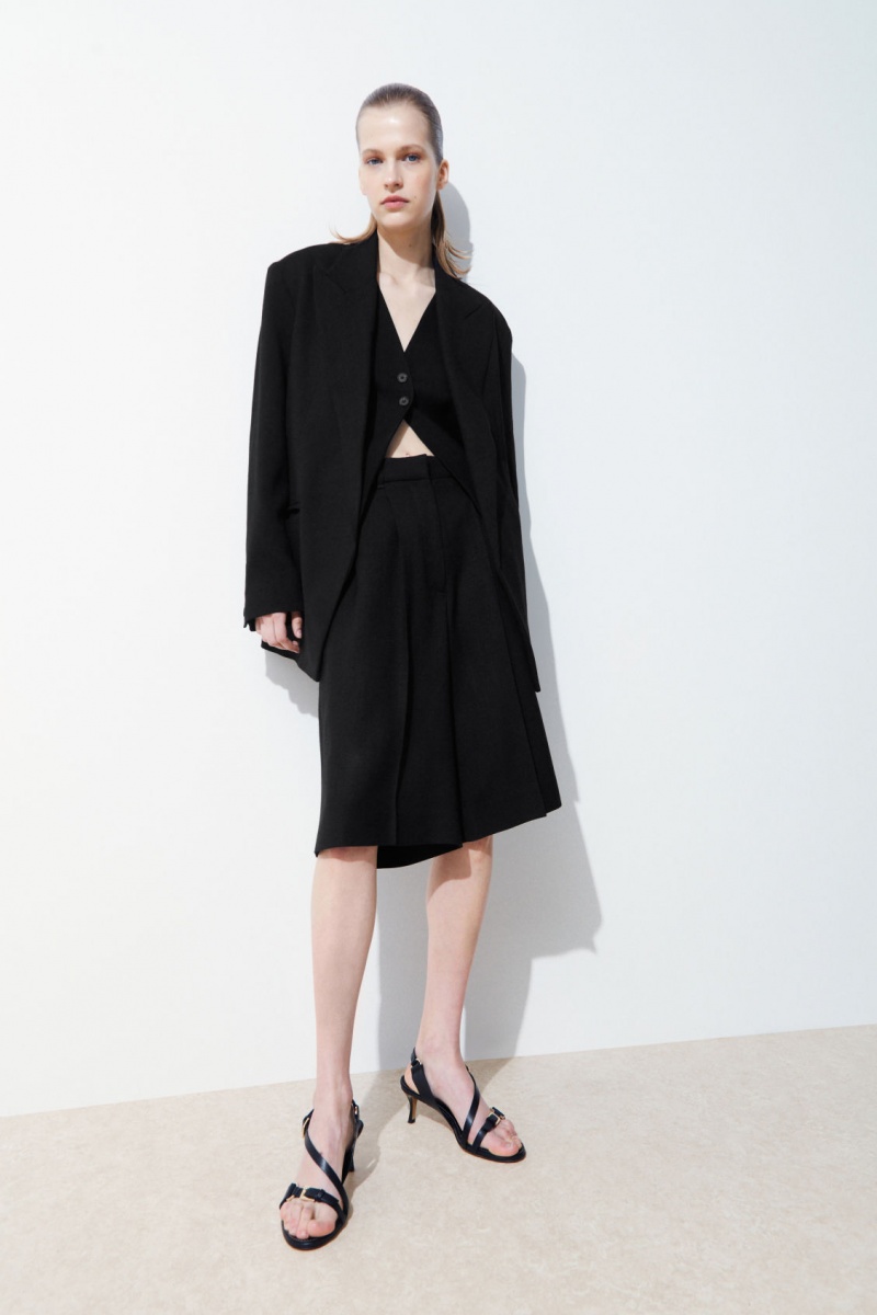Women's COS The Peak-Lapel Blazer Black NZ-96VDOFNLI
