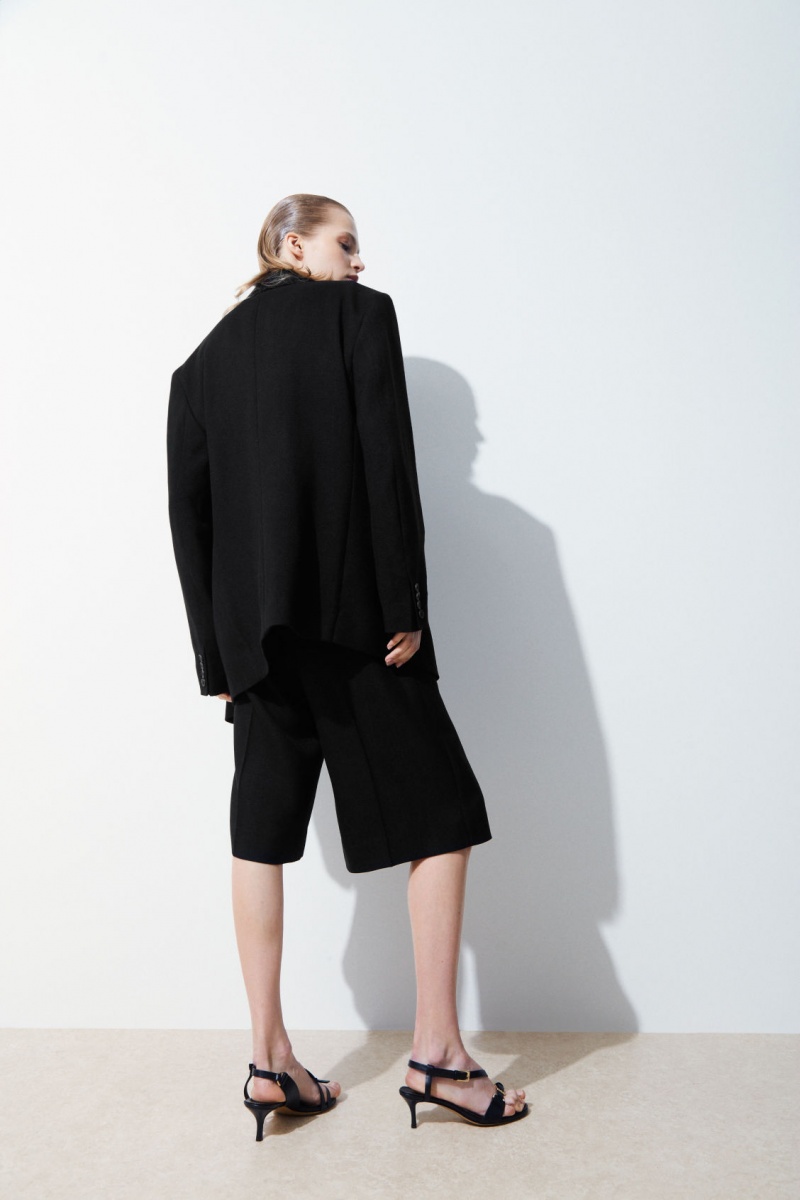 Women's COS The Peak-Lapel Blazer Black NZ-96VDOFNLI