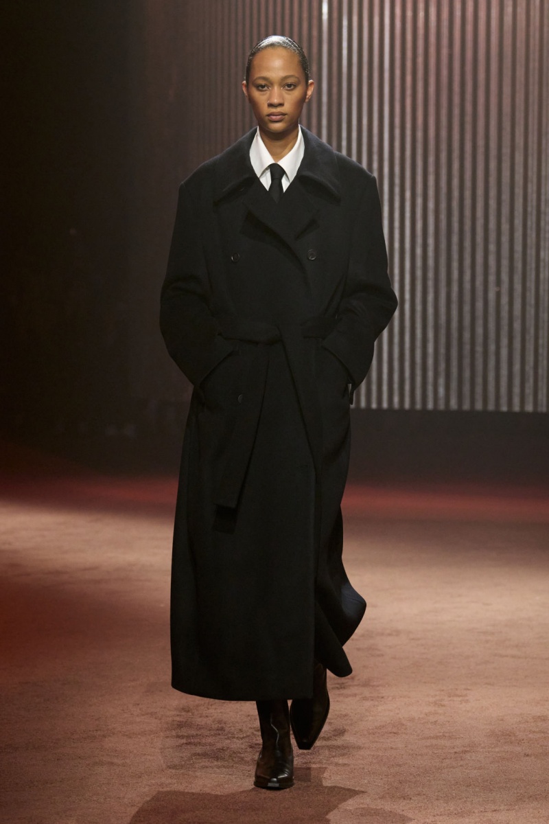 Women's COS The Recycled-Cashmere Trench Coats Black NZ-97TDOJRXL
