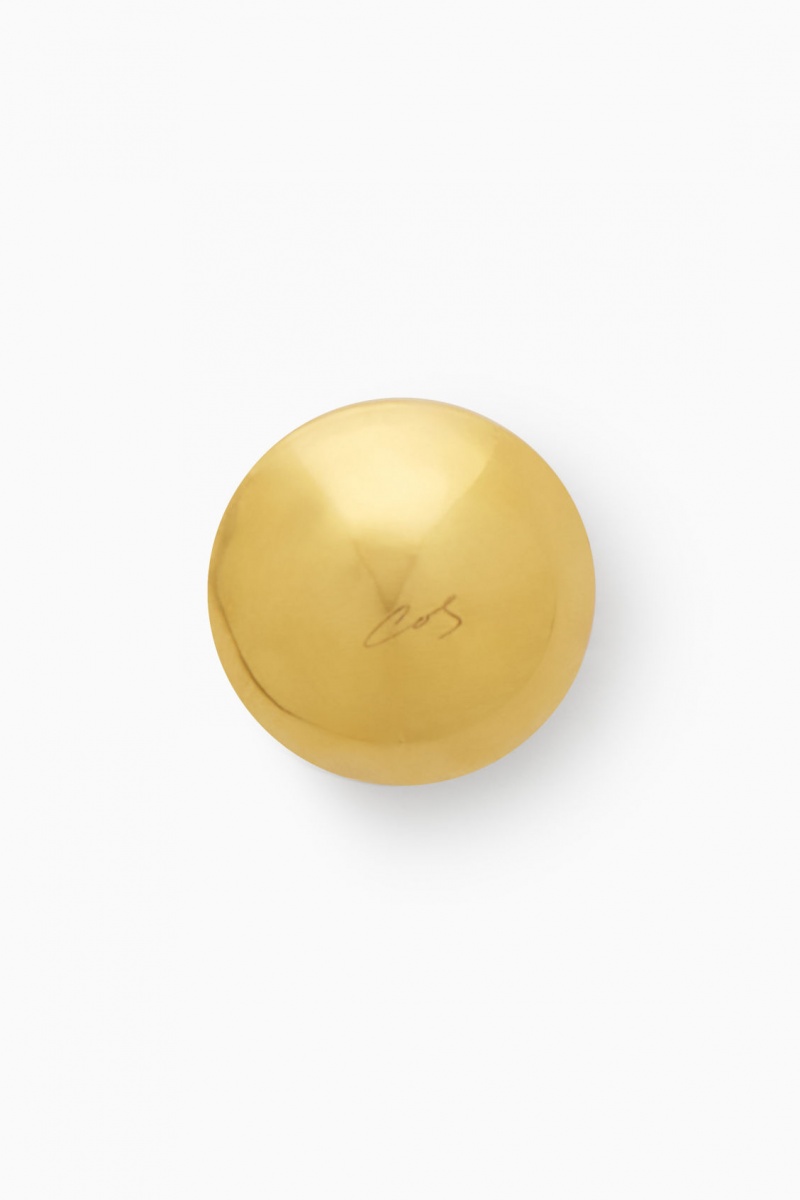 Women's COS The Small Sphere Brooch Gold NZ-32ZDOIHRV