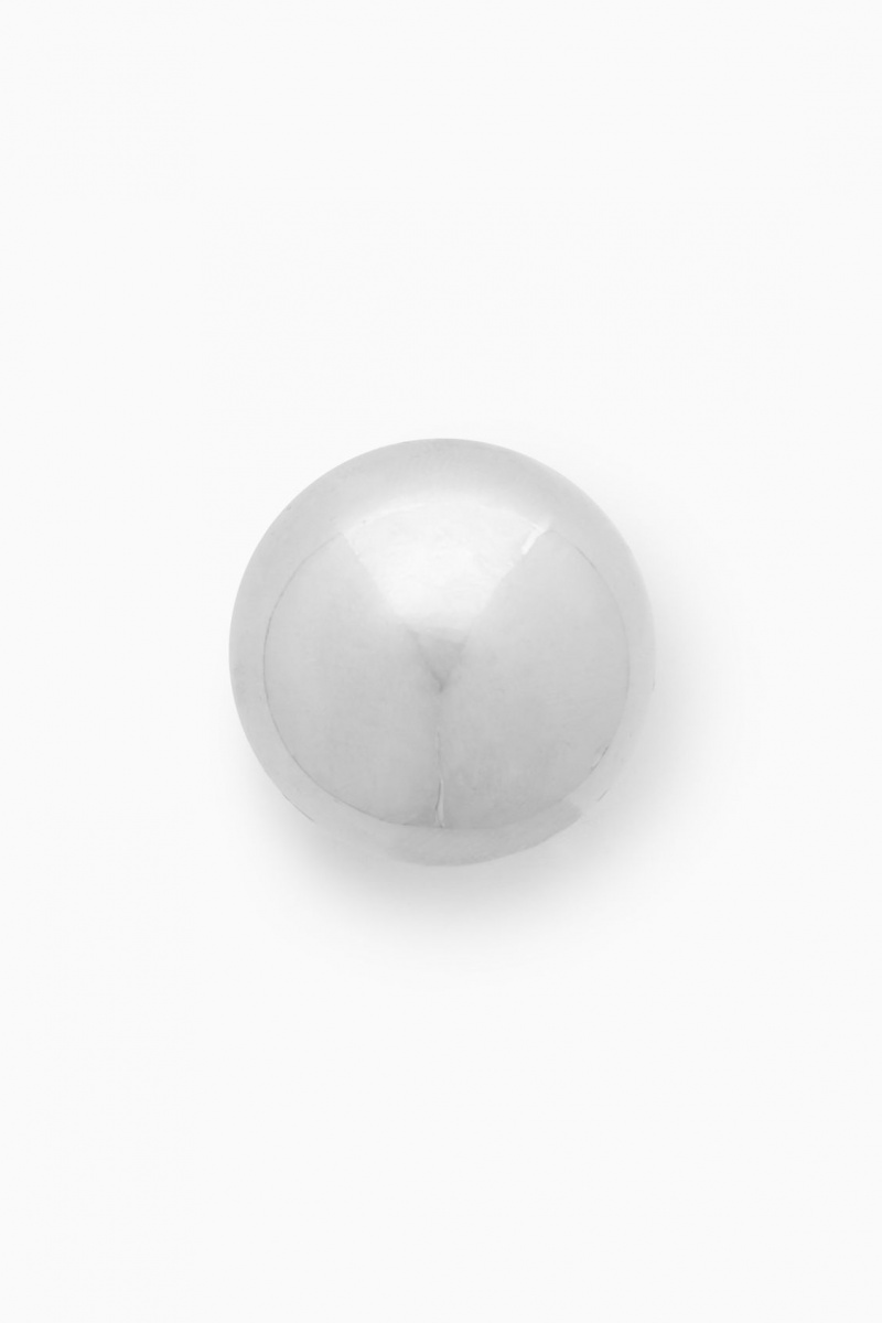 Women's COS The Small Sphere Brooch Silver NZ-21BHPEFXR