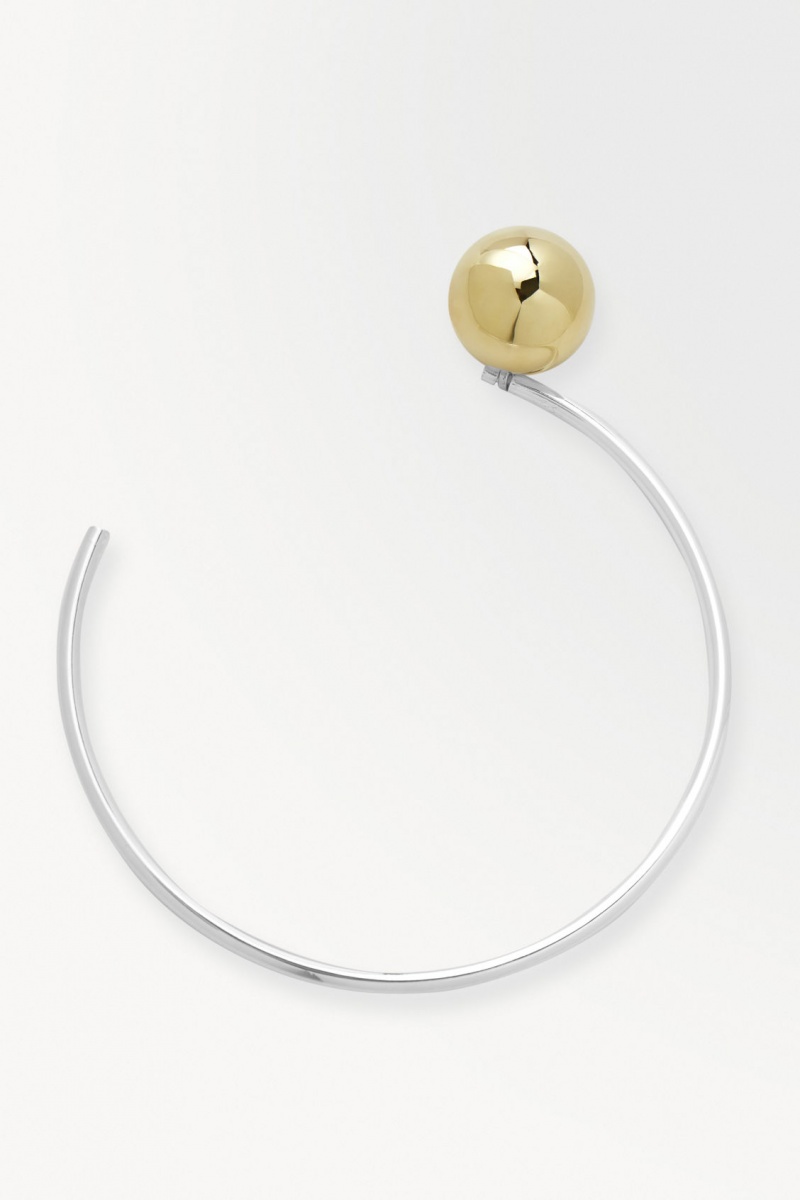 Women's COS The Sphere Necklace Silver NZ-31CVOWKLQ