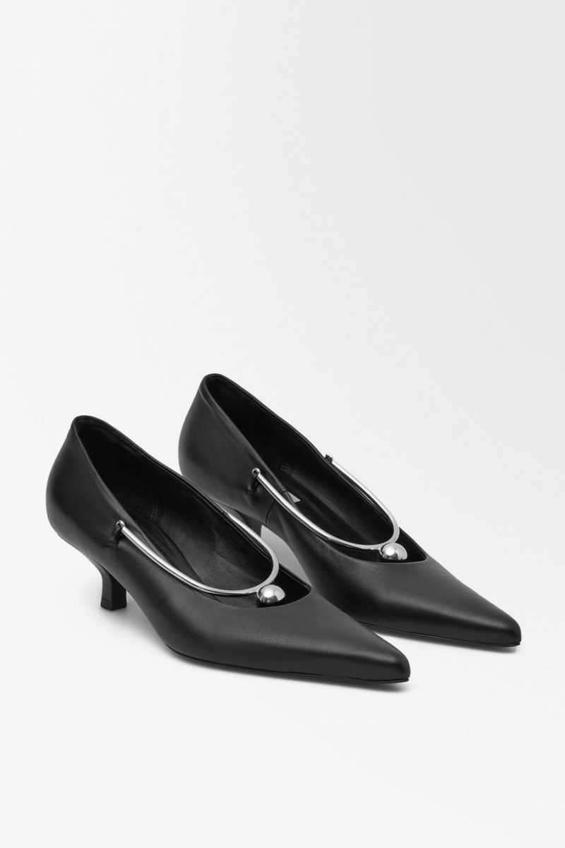 Women's COS The Sphere Point-Toe Pumps Black NZ-28FYWHGDL