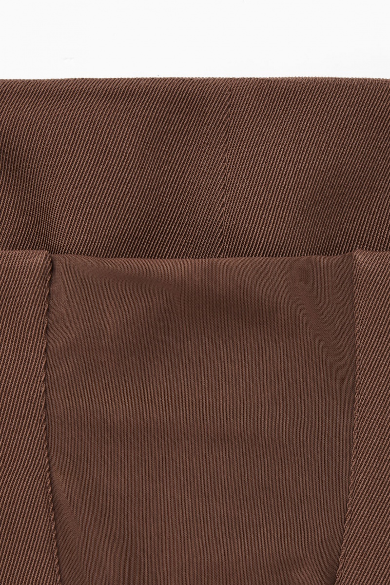 Women's COS The Wool Bandeau Bras Dark Brown NZ-27OHLGDNA