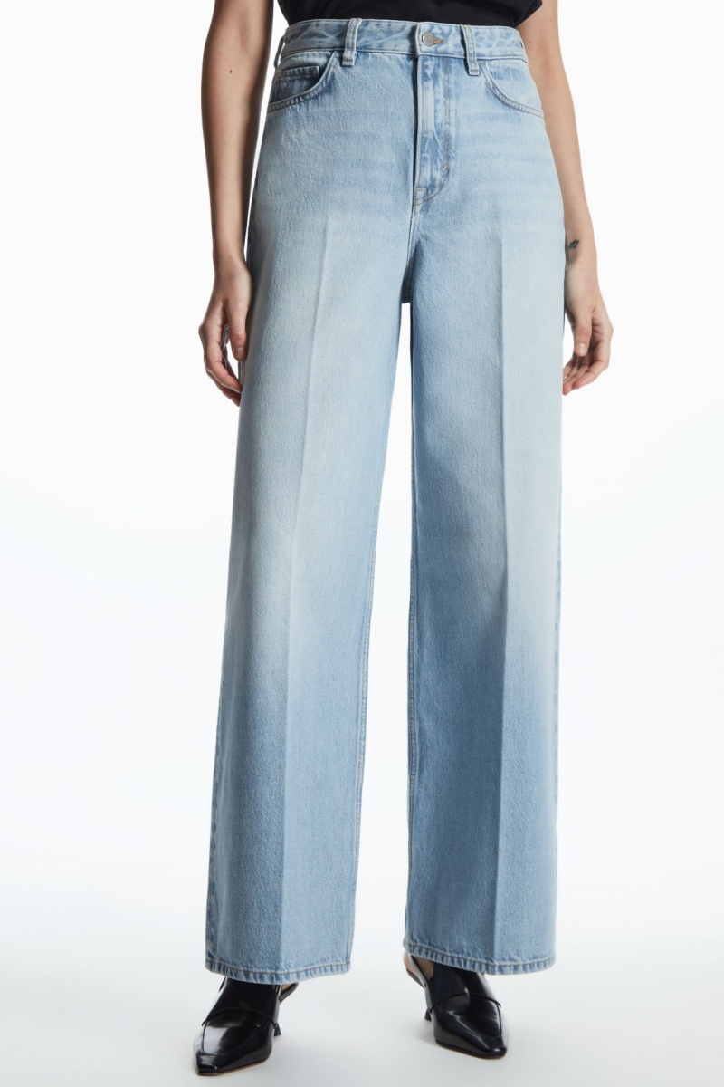 Women's COS Tide Wide Jeans Blue NZ-12BRGPDYS