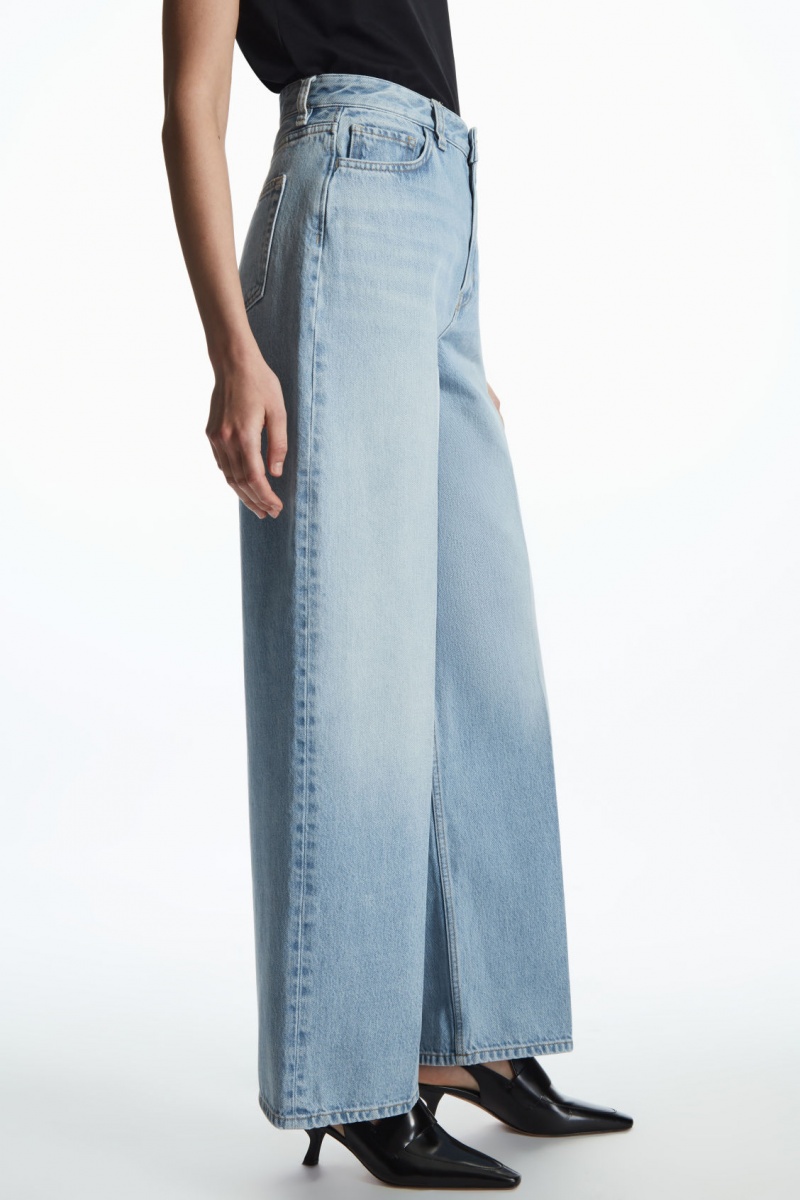 Women's COS Tide Wide Jeans Blue NZ-12BRGPDYS