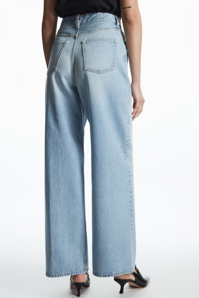 Women's COS Tide Wide Jeans Blue NZ-12BRGPDYS