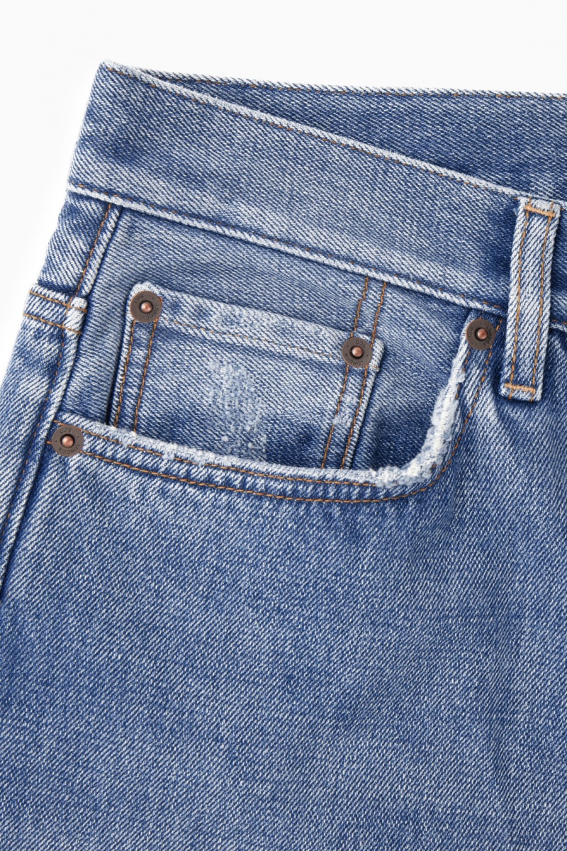 Women's COS Volume Wide Jeans Light Blue NZ-79LEHXFUZ