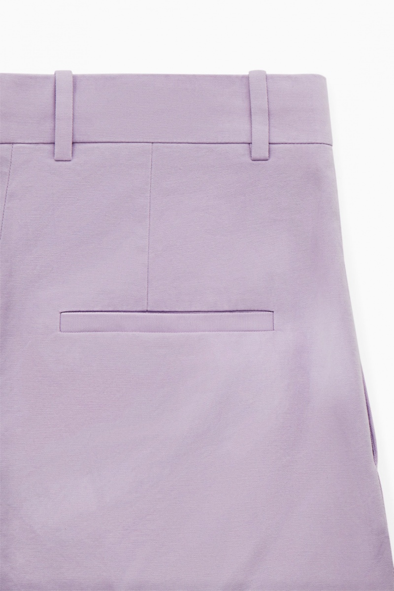 Women's COS Wide-Leg Tailored Pants Light Purple NZ-92CLBVMKD