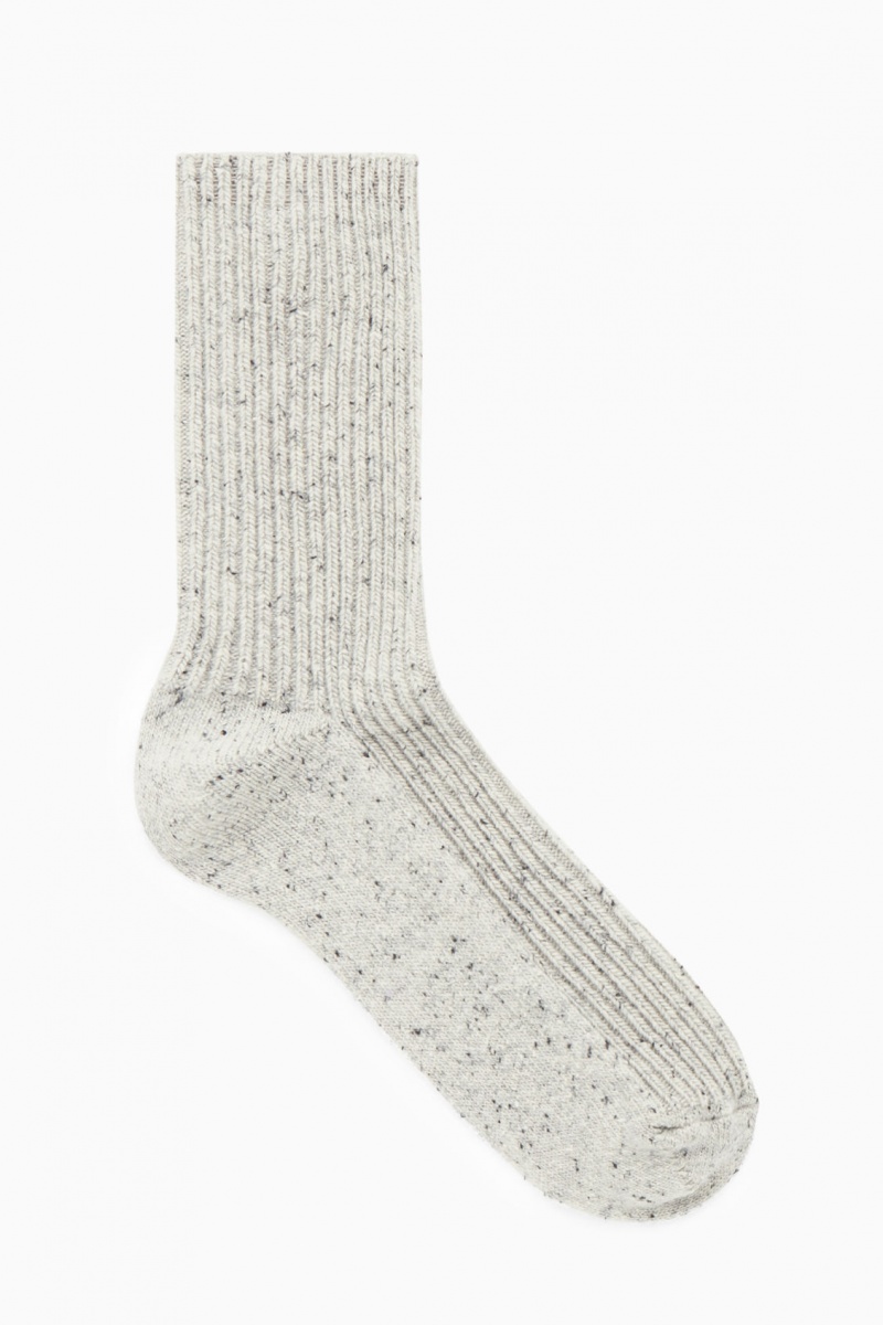 Women's COS Wool-Blend Socks Light Grey NZ-91MCSUYQD